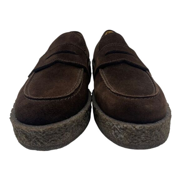 Vinny's Yardee Creeper Loafer Crepe Sole Brown Suede Size 38 Men's - Picture 3 of 8